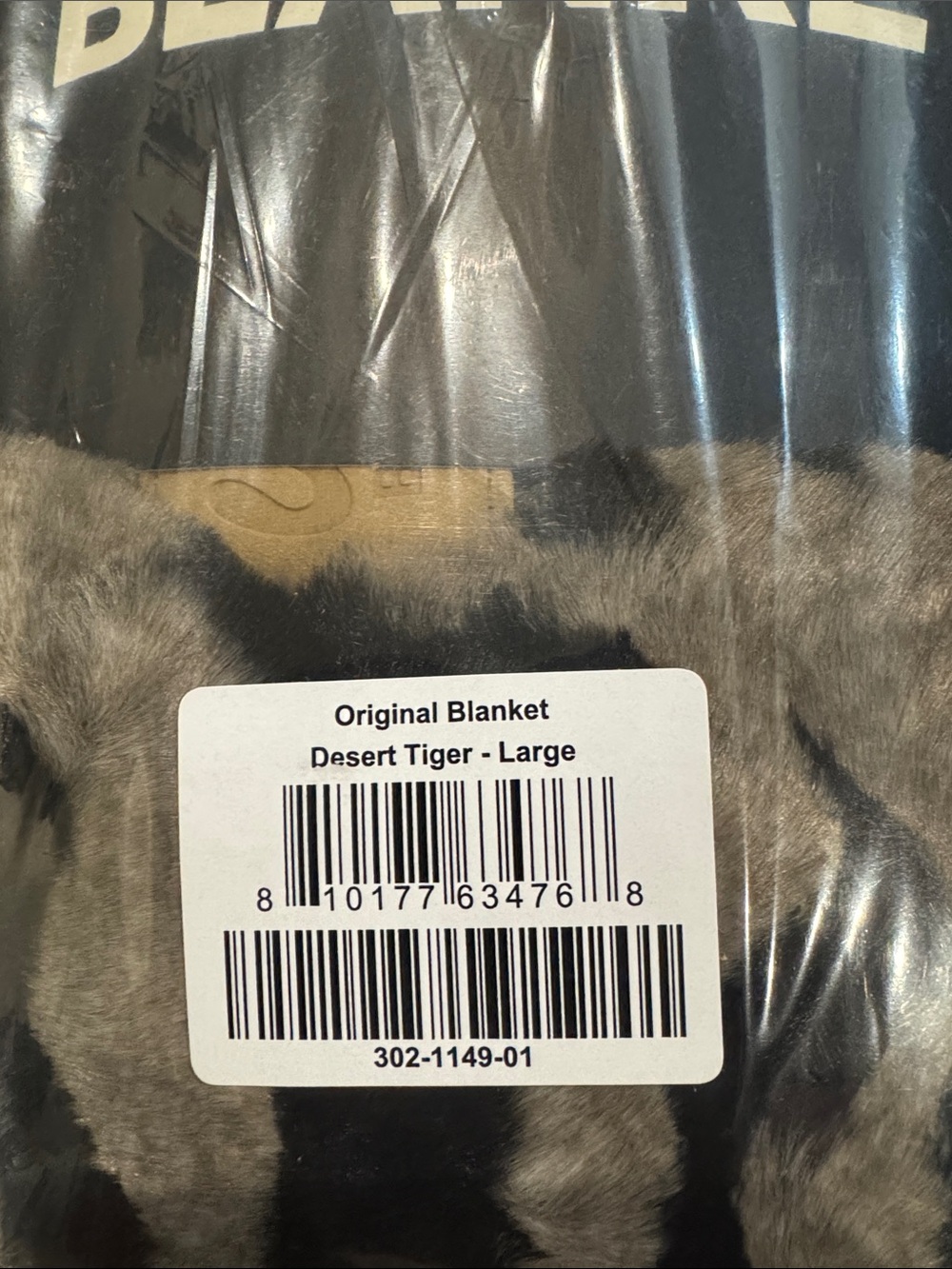 Lola Blankets/Desert Tiger/Size L/Faux Fur/Throw/Blanket/NWT! NIB! SEALED! - Picture 9 of 16